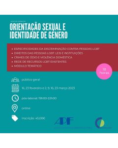 Ação de Formação - Orientação Sexual e Identidade de Género